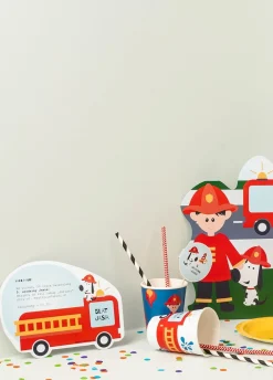 Zaproszenia personalizowane STRAŻAK (6szt.)
