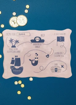 Zaproszenia personalizowane URODZINY PIRACKIE (6szt.)