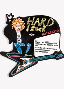 Zaproszenia personalizowane HARD ROCK (6szt.)