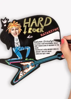 Zaproszenia personalizowane HARD ROCK (6szt.)