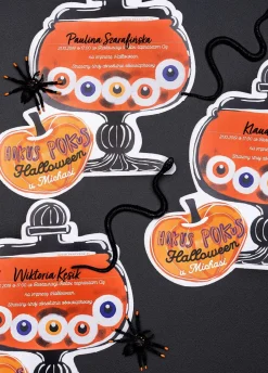 Zaproszenia personalizowane HOKUS POKUS zaproszenia na Halloween (6szt.)