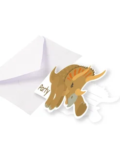 Zaproszenia SZCZĘŚLIWY DINOZAUR (8szt.)