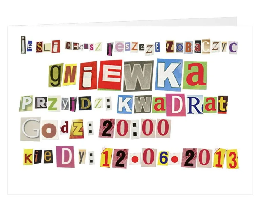 Zaproszenia urodzinowe personalizowane PORWANIE