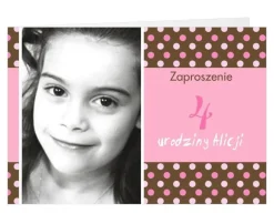 Zaproszenia urodzinowe ze zdjęciem KROPECZKI