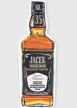 Zaproszenia WHISKY urodzinowe (6 szt.)