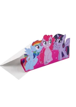 Zaproszenia z kucykami MY LITTLE PONY na urodziny dziewczynki (8szt.)