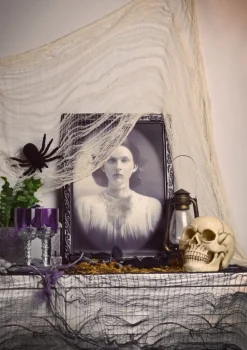 Zasłona czarna na Halloween