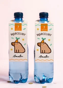 Zawieszka imienna na butelkę KAPIBARA (8szt.)