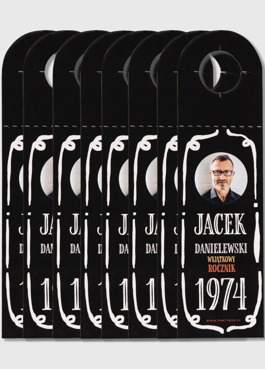 Zawieszki na alkohol butelki JACK personalizowane (4szt.)