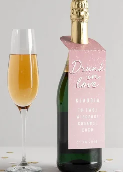 Zawieszki na alkohol DRUNK IN LOVE wieczór panieński (4szt.)