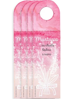 Zawieszki na butelki BABY SHOWER GIRL (4 szt.)