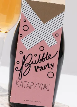Zawieszki na butelki BUBBLE PARTY (4 szt.)
