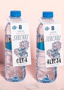 Zawieszki na butelki małe SYRENKI (8 szt.)