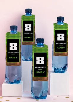 Zawieszki na butelkę PIXELE (4szt.)