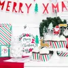 Zawieszki papierowe MERRY XMAS ozdoby świąteczne z papieru (6szt.)