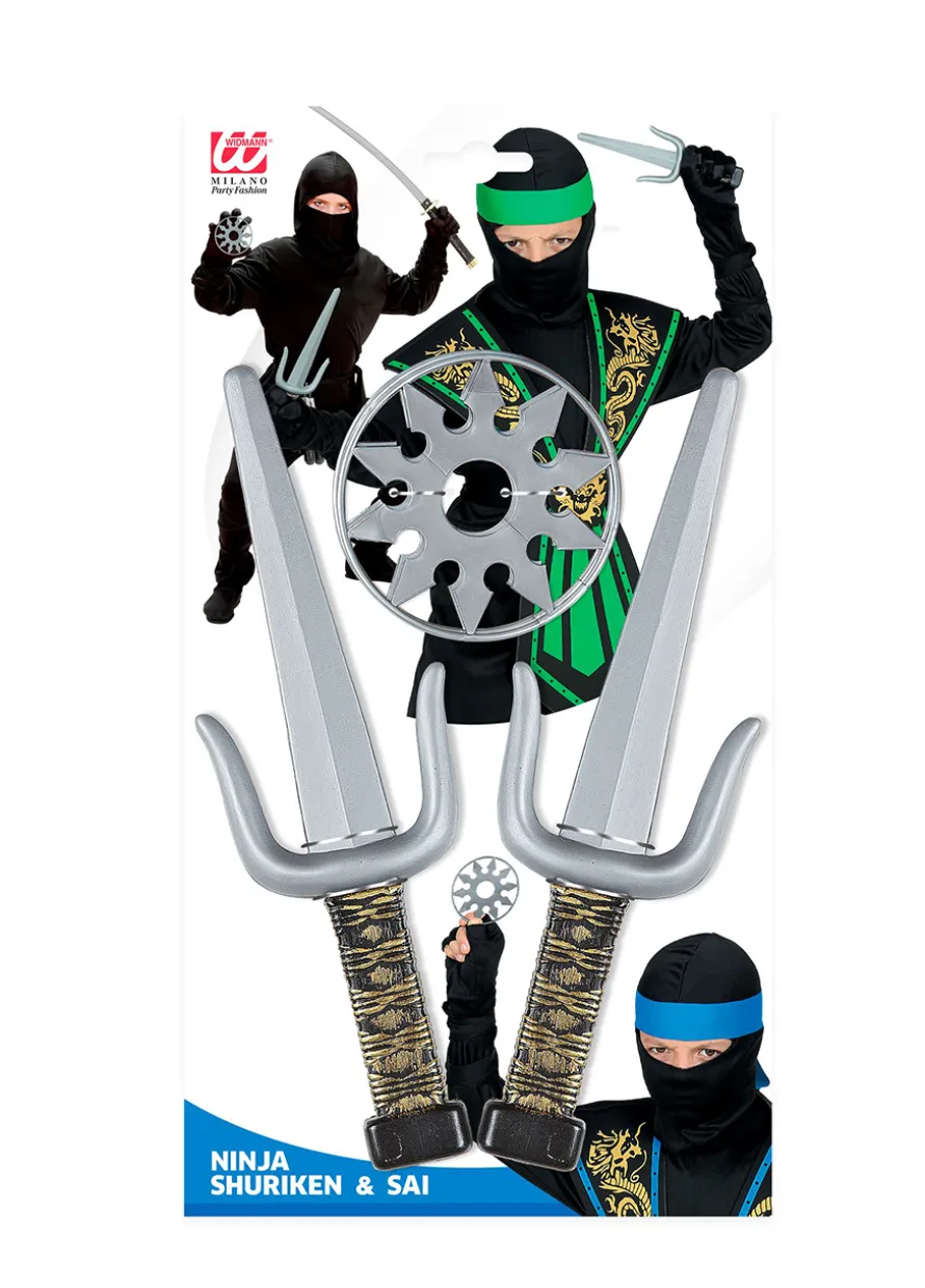 Zestaw akcesoriów Ninja SAI I SHURIKEN