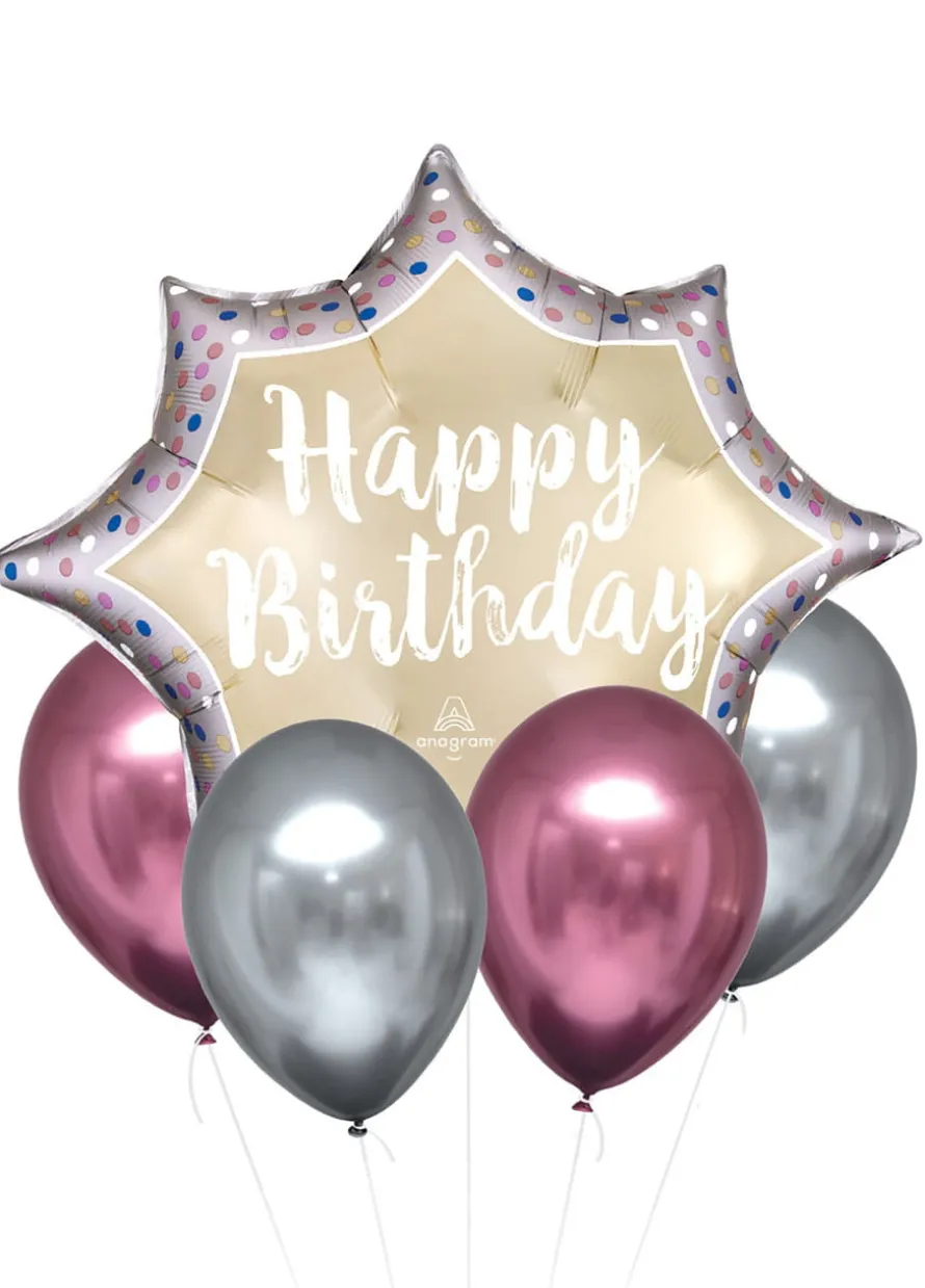 Zestaw balonów foliowych HAPPY BIRTHDAY (5szt.)