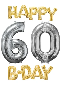 Zestaw balonów 60 HAPPY BIRTHDAY