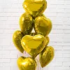 Zestaw balonów z butlą WALENTYNKI złoty