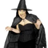 Zestaw CZAROWNICY nos, peleryna i kapelusz HALLOWEEN