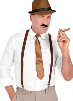 Zestaw gangstera LATA 20 brązowy