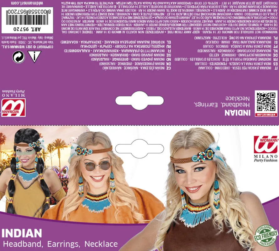 Zestaw INDIANKI dodatki do stroju indianina