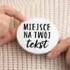 Zestaw przypinek personalizowanych TWÓJ TEKST 12szt.