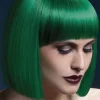Zielona peruka z grzywką Fever LOLA peruka cosplay