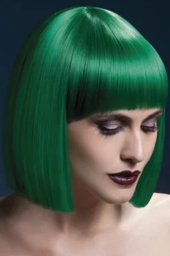 Zielona peruka z grzywką Fever LOLA peruka cosplay