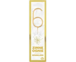 Zimny ogień na tort CYFRA 6