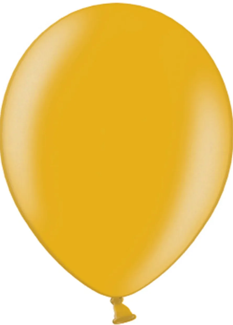 Złote balony METALICZNE 30cm (100 szt.)