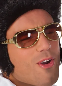 Złote OKULARY ELVIS