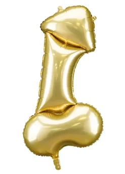 Złoty balon PENIS gadżet na wieczór panieński